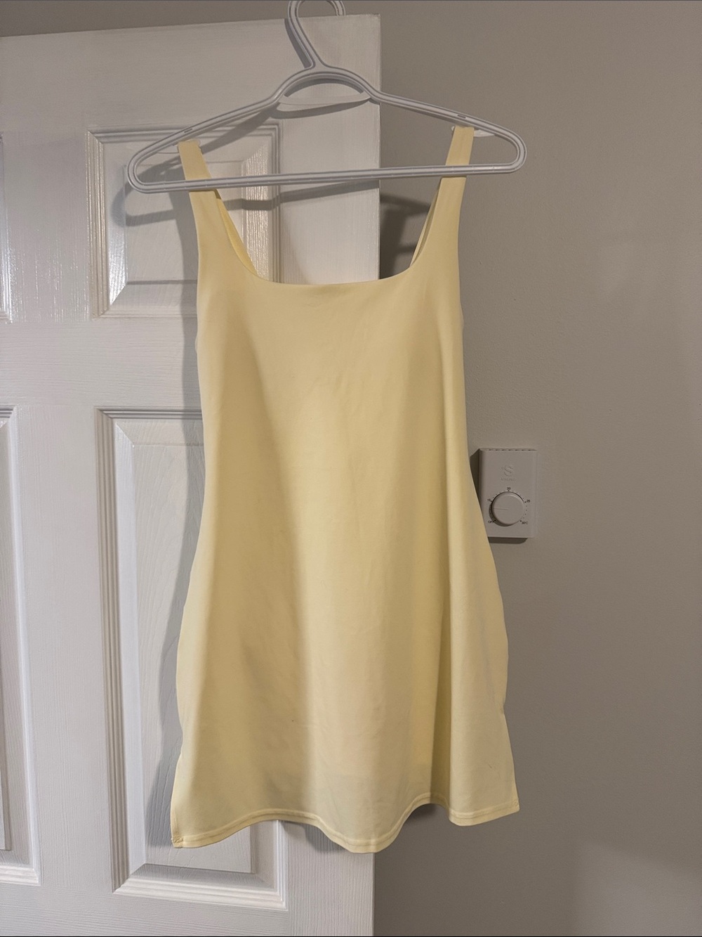 aerie Light Yellow Mini Tank Dress